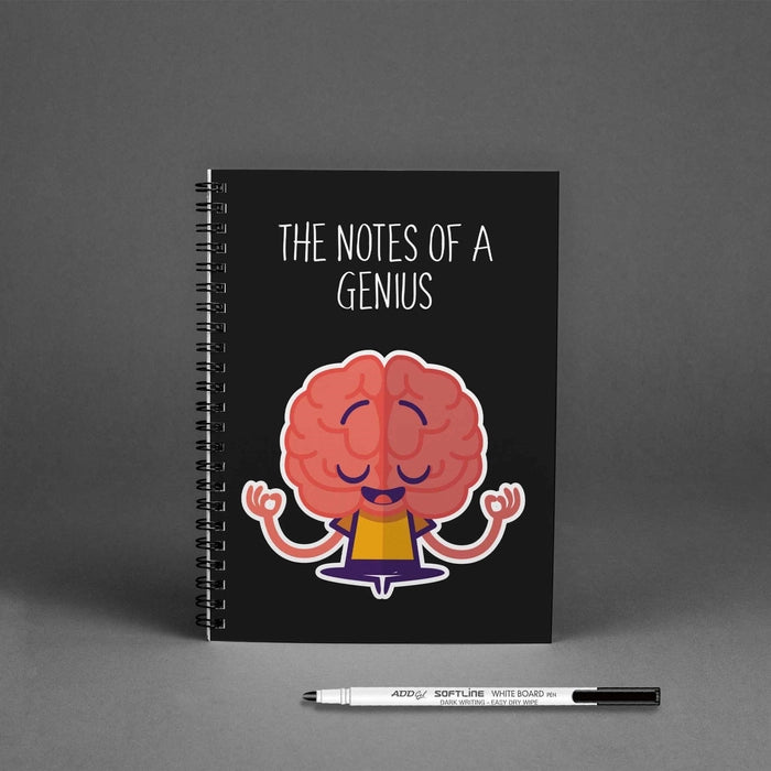 Notes of a Genius Reusable Notebook