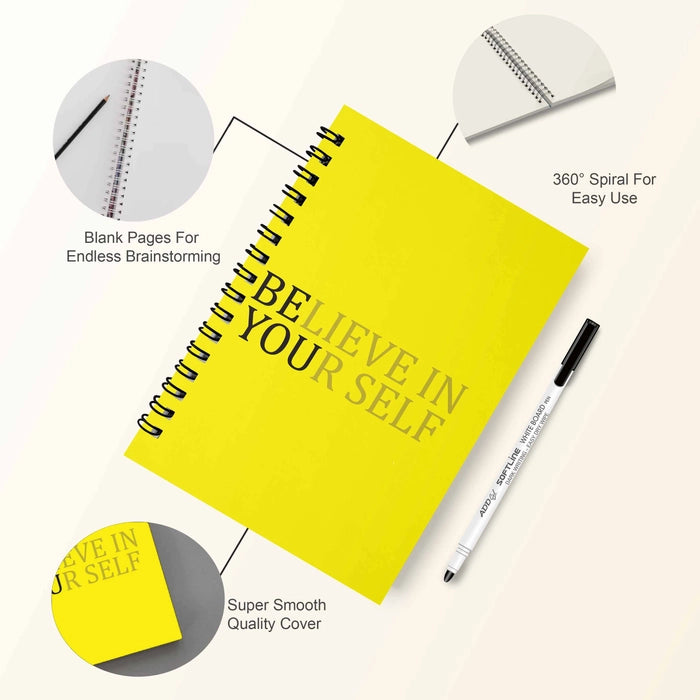 Believe in Yourself Reusable Notebook